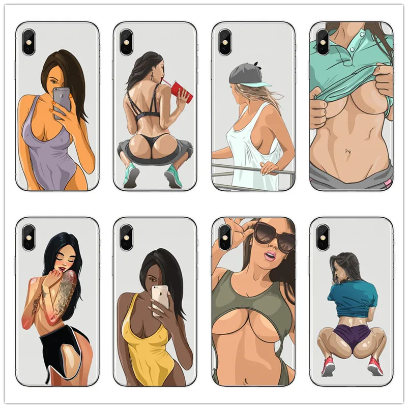 Сексуальная горячая девушка лето Twerk It Swag на мягкий прозрачный чехол для телефона