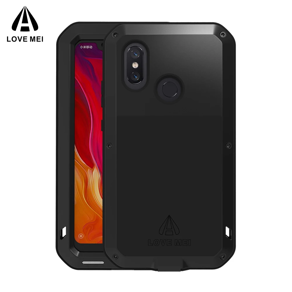 Чехол для Xiaomi Mi 8 Love Mei оригинальный жесткий водонепроницаемый ударопрочный чехол 360 полной защиты.