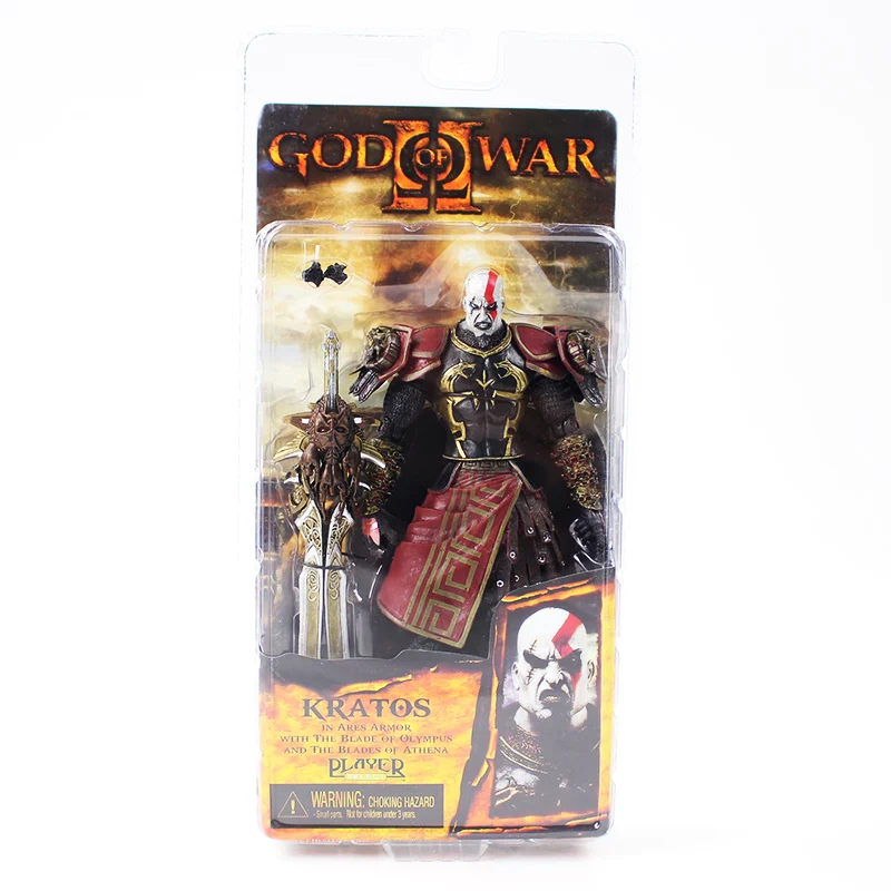 Экшн-фигурка из ПВХ 20 см NECA God War 2 II Kratos in Ares Armor W Blades | Игрушки и хобби