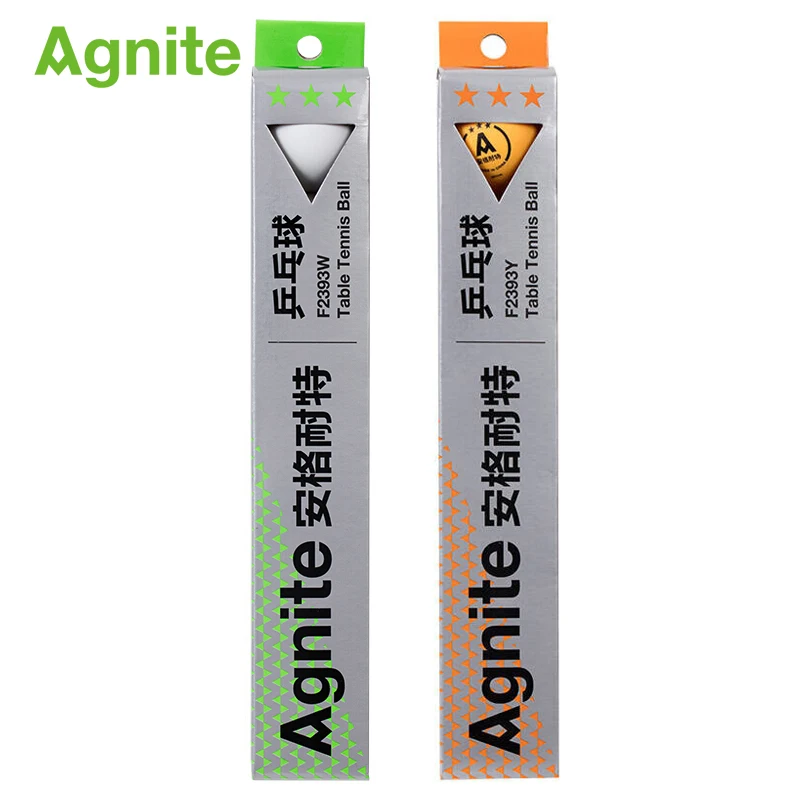 Agnite 2018 официальный 3 звезды мяч для настольного тенниса 6 шт. ABS двойной цвет 40 мм