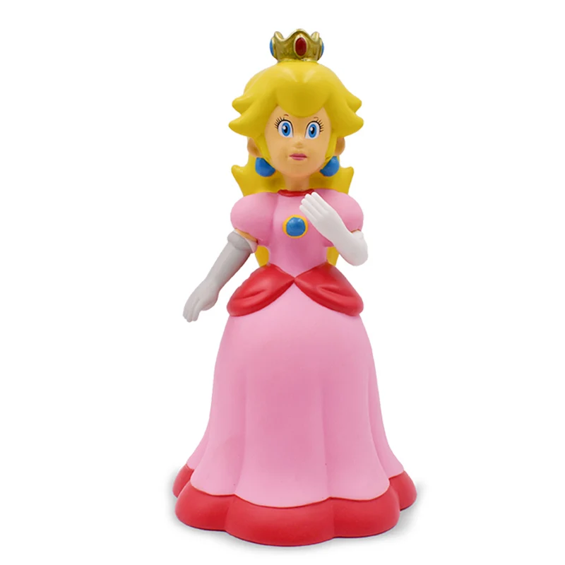 princess 13 см Super Mario Bros Bowser Luigi Koopa Йоши Марио уарио производитель Odyssey Donkey Kong Toad ПВХ Фигурки Модели кукол игрушки - Цвет: princess