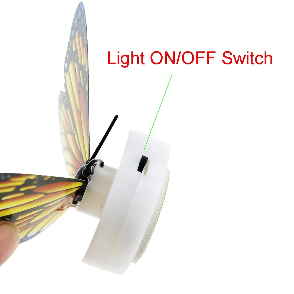 Настенный светильник бабочка 2 шт. настенные наклейки с переключателем