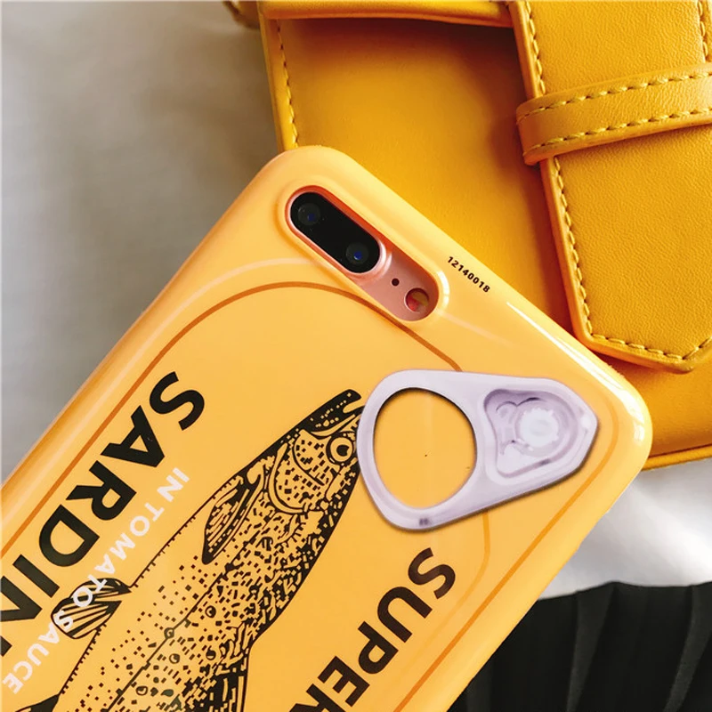 PGSD желтые консервированные сардины оболочки мобильного телефона для iphone XS MAX XR