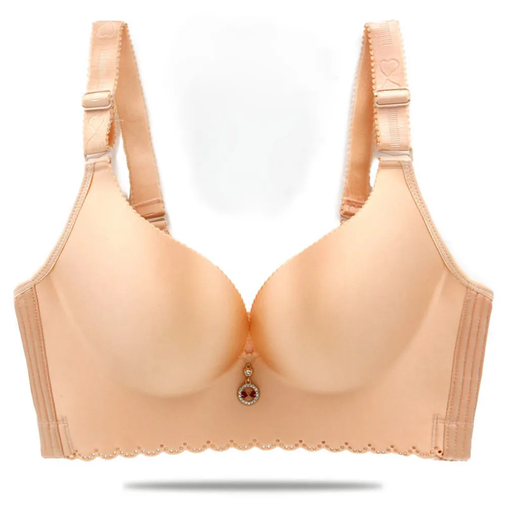 Модные Вышивка Кружево бюстгальтер регулируемый push up bra Для женщин Нижнее бельё
