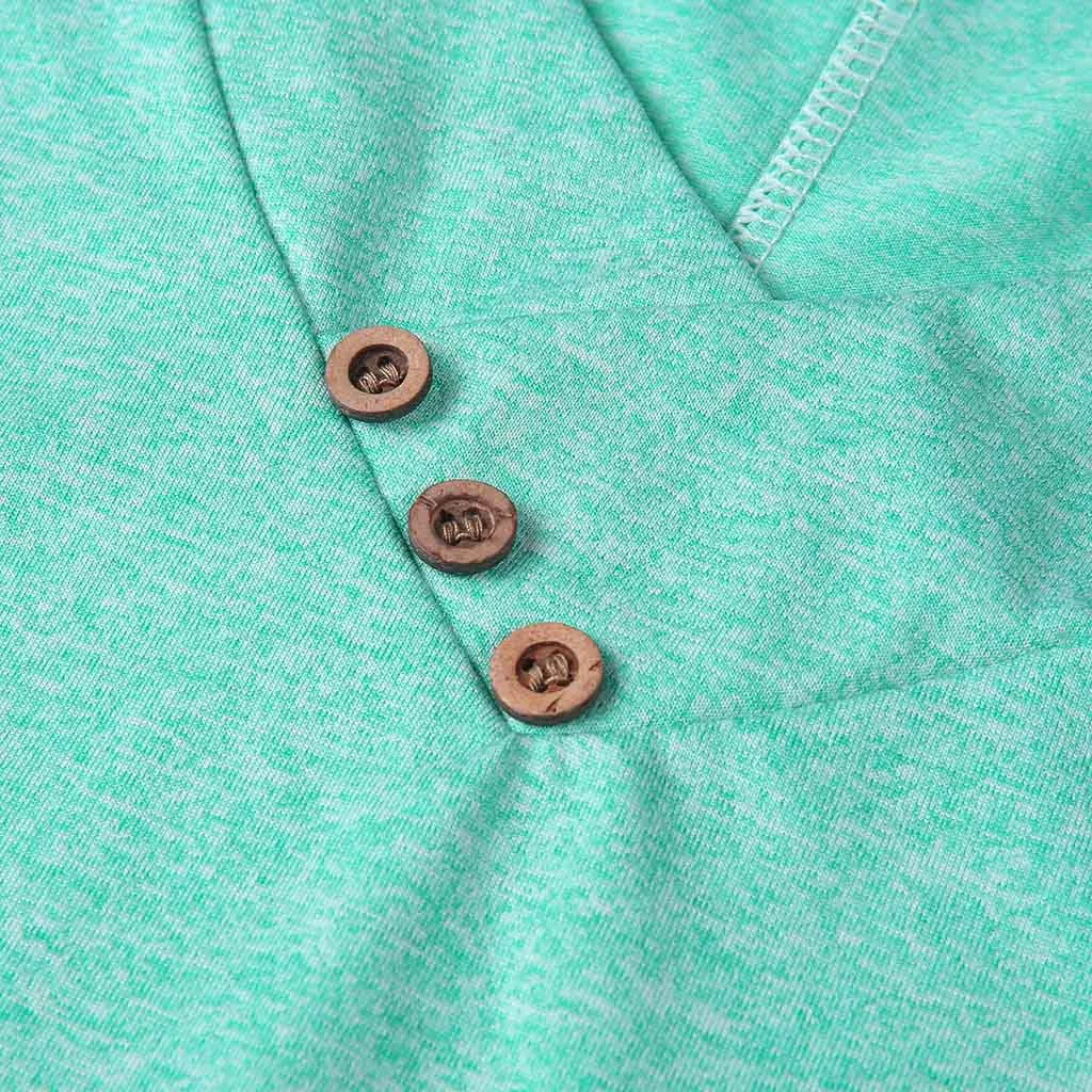 Женская летняя Однотонная рубашка для беременных на пуговицах без рукавов