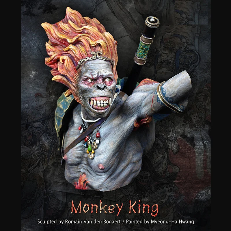 

Фигура из смолы «Monkey King» 1/10, грудь GK, роль индийской мифологии без покрытия, без цвета