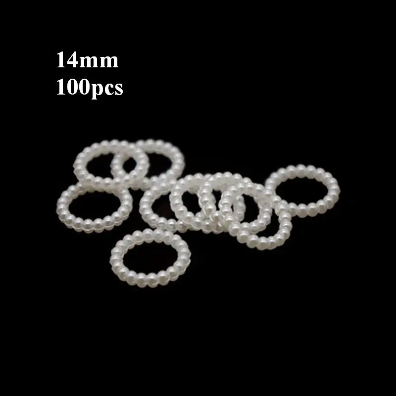 14mm Блестящий 100 шт./лот белый снежный цветок Форма скрапбук искусственный жемчуг бусины швейные пуговицы DIY Материал фурнитура BV104 - Цвет: 14mm
