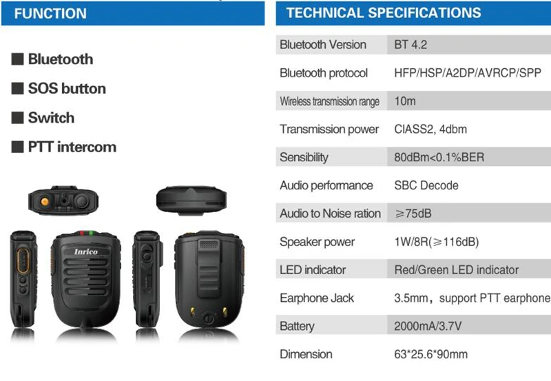 Bluetooth PTT zello mic для T320 t298s рация F22+ F25 двухстороннее радио 3g/4G TM-7plus TM-8 мобильное автомобильное радио PTT