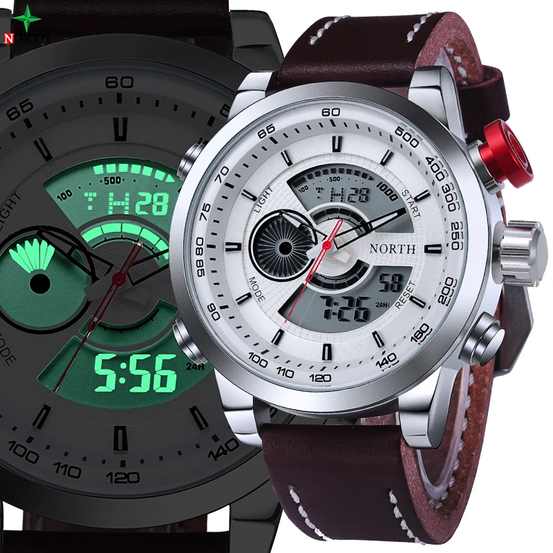 спортивные водонепроницаемые мужские часы аналогоцифровые|men ceramic watch|men watchwatches