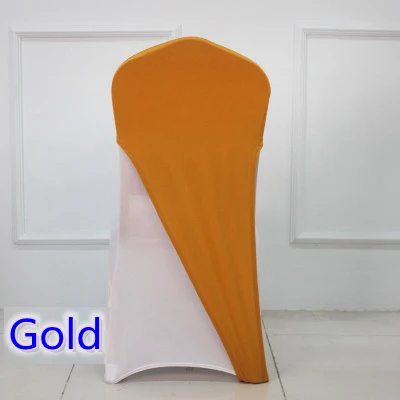 Колпачки для стула свадеб чехлы из спандекса подходят всех стульев золотого