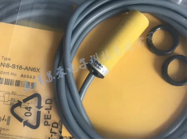 

FREE SHIPPING 100% NEW NI8-S18-AN6X/ NI8-S18-AP6X proximity switch DC 10-30V three-wire NPN normally open sensor
