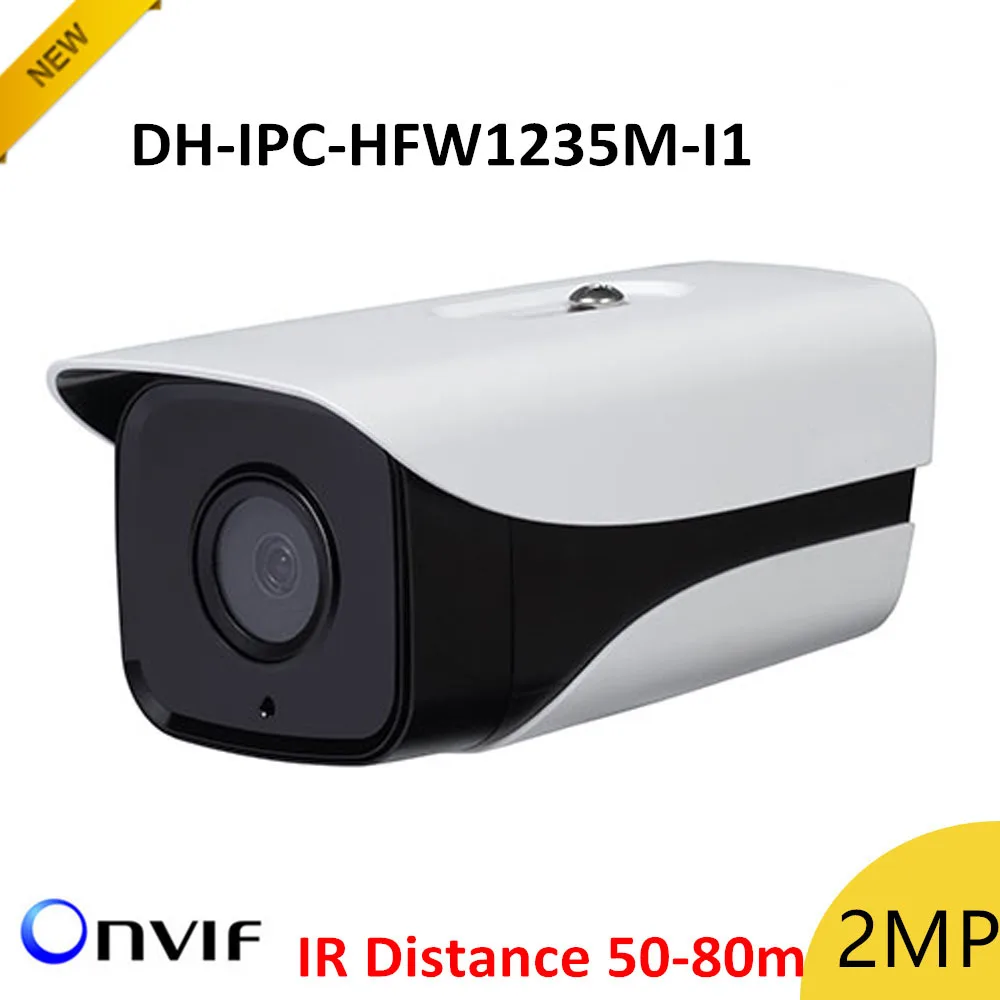 Новый DH IPC HFW1235M I1 2mp ip пуля Камера ИК disstance 50 80 м H.265 открытый IP67 Survillance IP cam|Камеры