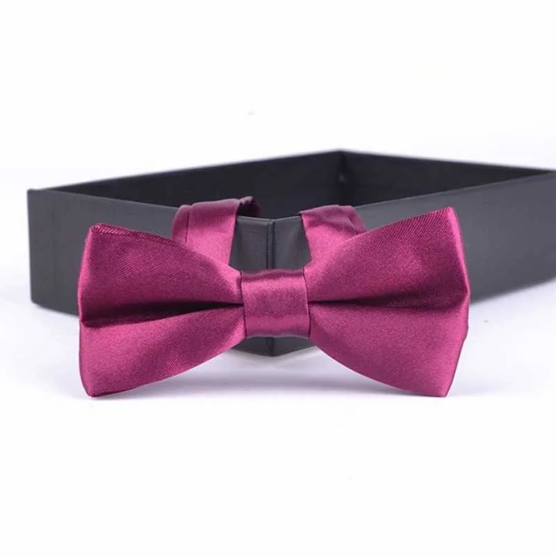 a10 Plum Purple Детский модный Официальный галстук-бабочка, детский классический однотонный галстук-бабочка, цветная бабочка, Свадебная вечеринка, галстук бабочка для питомца галстуки-бабочки для смокинга - Цвет: a10 Plum Purple