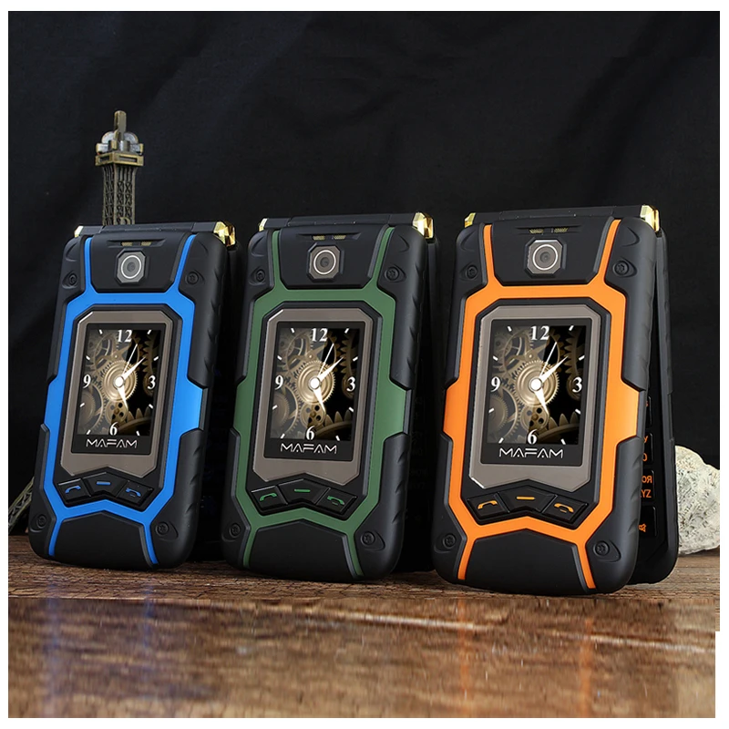 Сильный! Большая кнопка 3 5 дюймов сенсорный экран русская клавиатура флип
