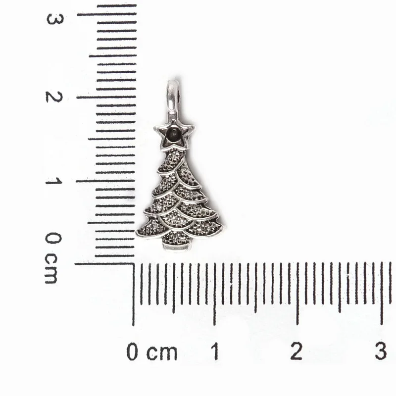 10 шт. 11x21 мм цинковый сплав античный серебряный Рождественский дерево DIY Подвески