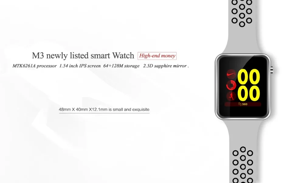 Bluetooth Смарт часы M3 с камерой Facebook Whatsapp Twitter Синхронизация SMS Smartwatch поддержка sim
