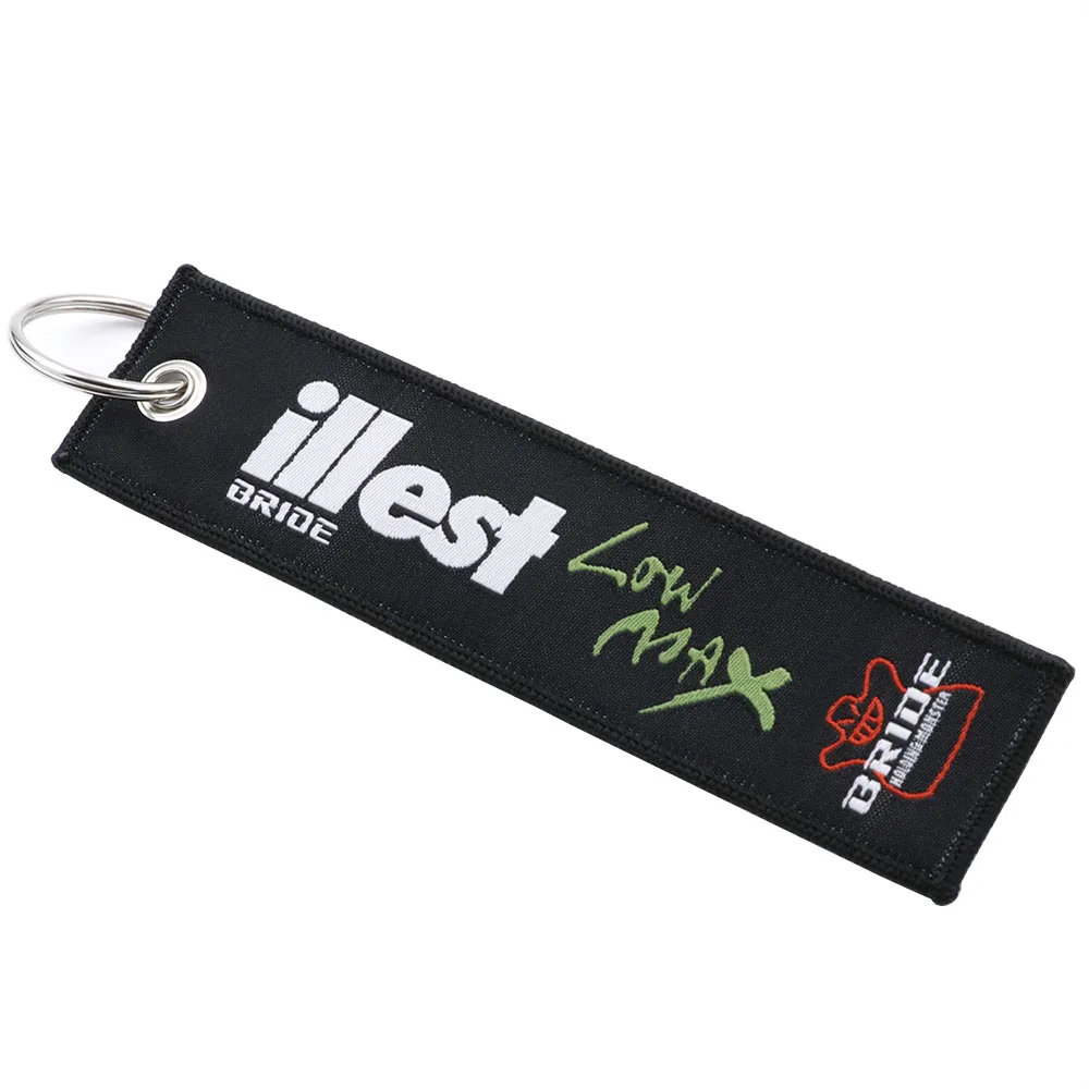 JDM мотоцикл автомобили ILLEST невесты брелок с вышивкой настоящие мужчины как кривые авто брелоки OEM ювелирные изделия
