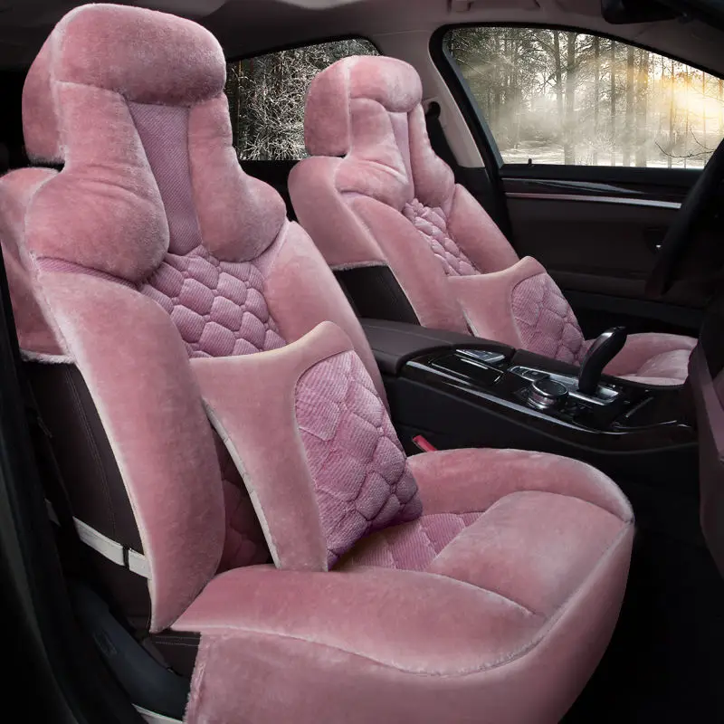 Winter Plush Car Seat Cover Cushion For Benz A B180 C200 E260 CL CLA G GLK300 ML S350/400 class pad auto seat cushions | Автомобили и