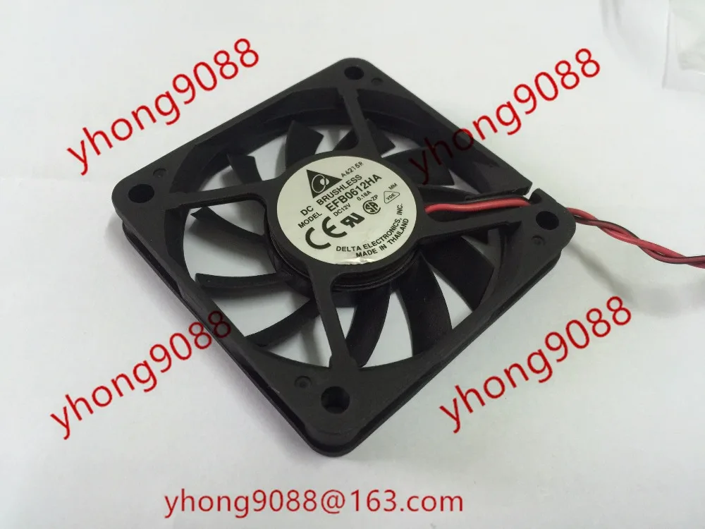 Охлаждающий вентилятор для сервера Delta Electronics EFB0612HA DC 12 В 0 18 а 60x60x10 мм|square fan|server fanfan