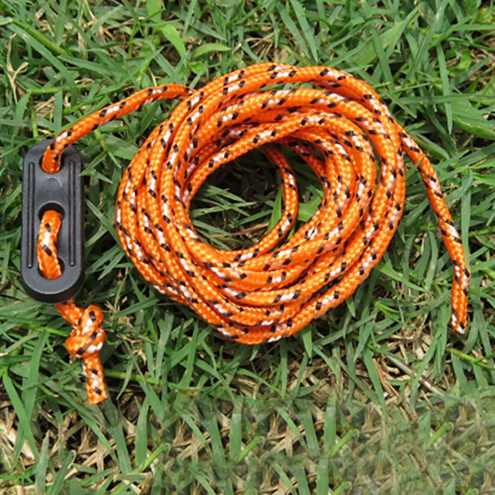 Windproof Rope Set Tools Accessories Tent Fixed Durable Camping Adjustable Nails With Storage Bag Practical Canopy Outdoor | Спорт и