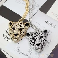 2020 new latest design fashion retro vintage hollow leopard head pendant necklace jewelry decor accessory gift for women