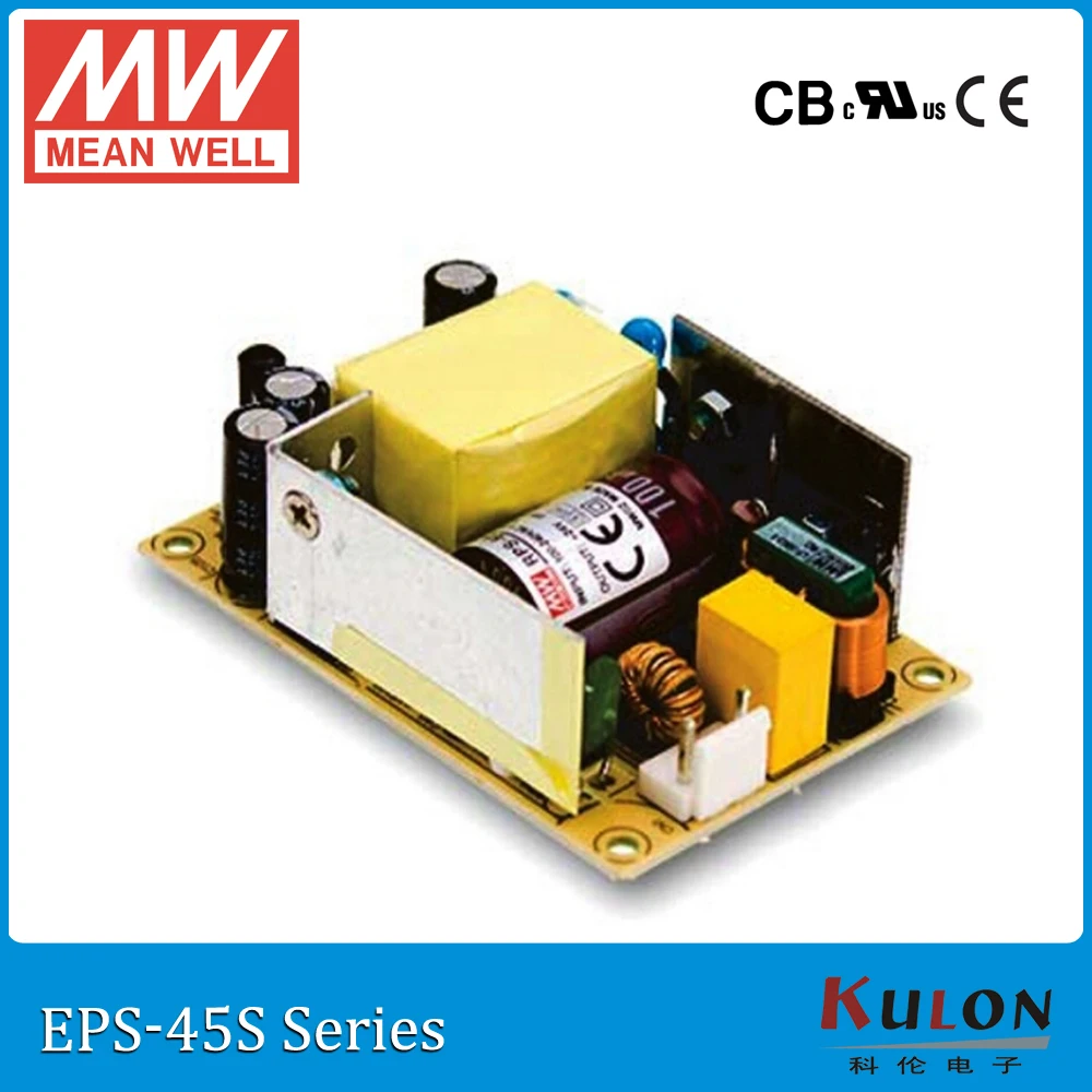 

Оригинальный Meanwell EPS-45S-24 24V 1.9A 45W mean well, блок питания печатной платы, открытая рамка