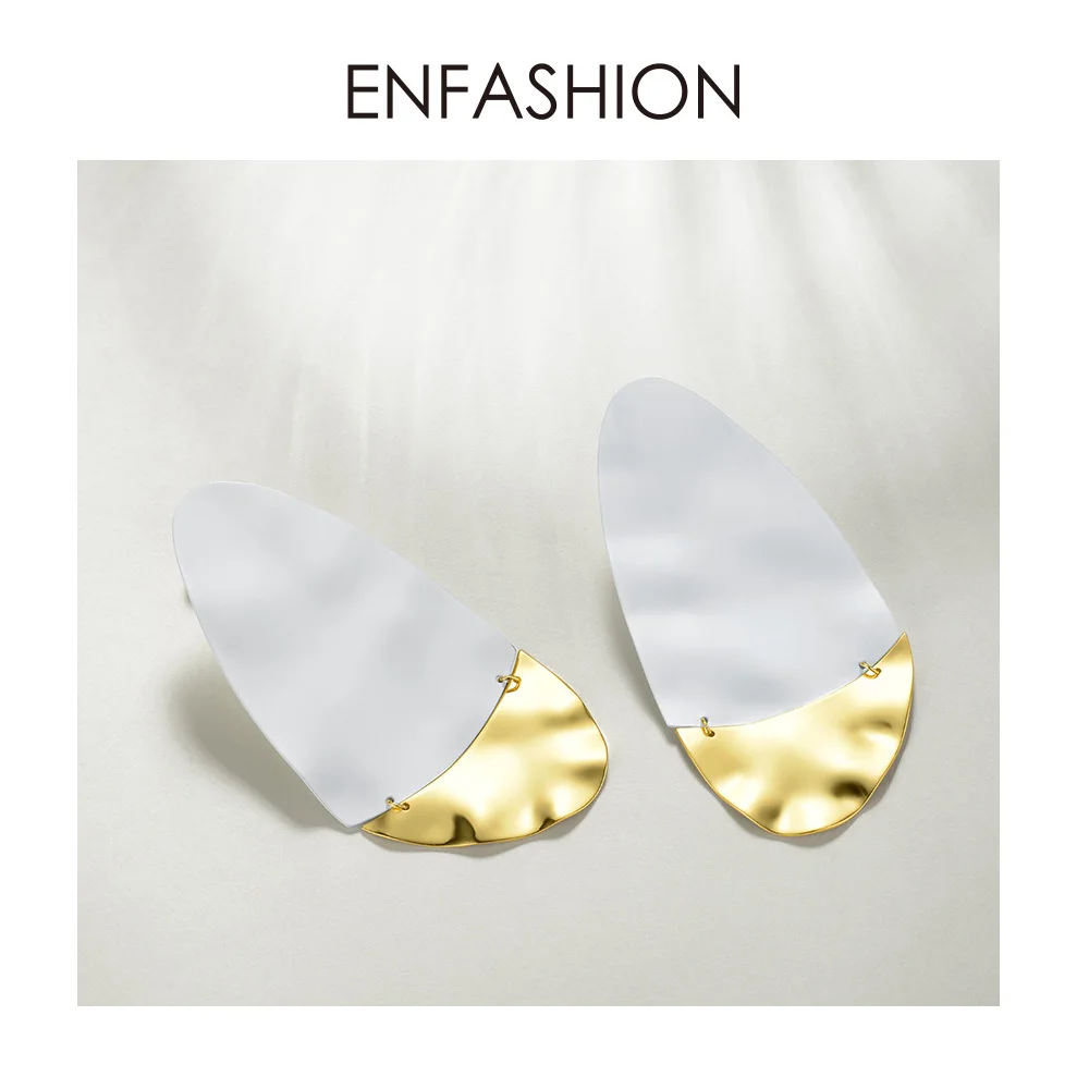 ENFASHION геометрические кривые серьги гвоздики для женщин смешанные цвета