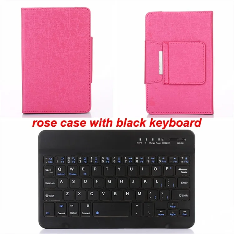 Case and Keyboard Универсальный Bluetooth клавиатура чехол для lenovo Tab 2 A10-70 A10 70/X30 A10-30 A10 30 10,1 дюймов Язык Подгонянные стойки для планшета - Цвет: Case and Keyboard