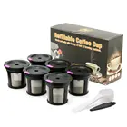 IcafilasRefillable Keurig кофе капсулы Многоразовые K-cup фильтр для 2,0  1,0 Пивоваров Kcup многоразовые для Keurig машины K-Carafe
