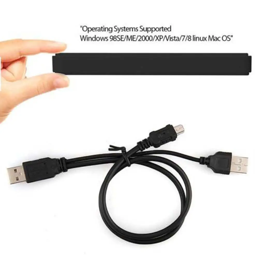 Тонкий портативный USB 2 0 жесткий диск Внешний корпус 5 дюймов SATA HDD мобильный