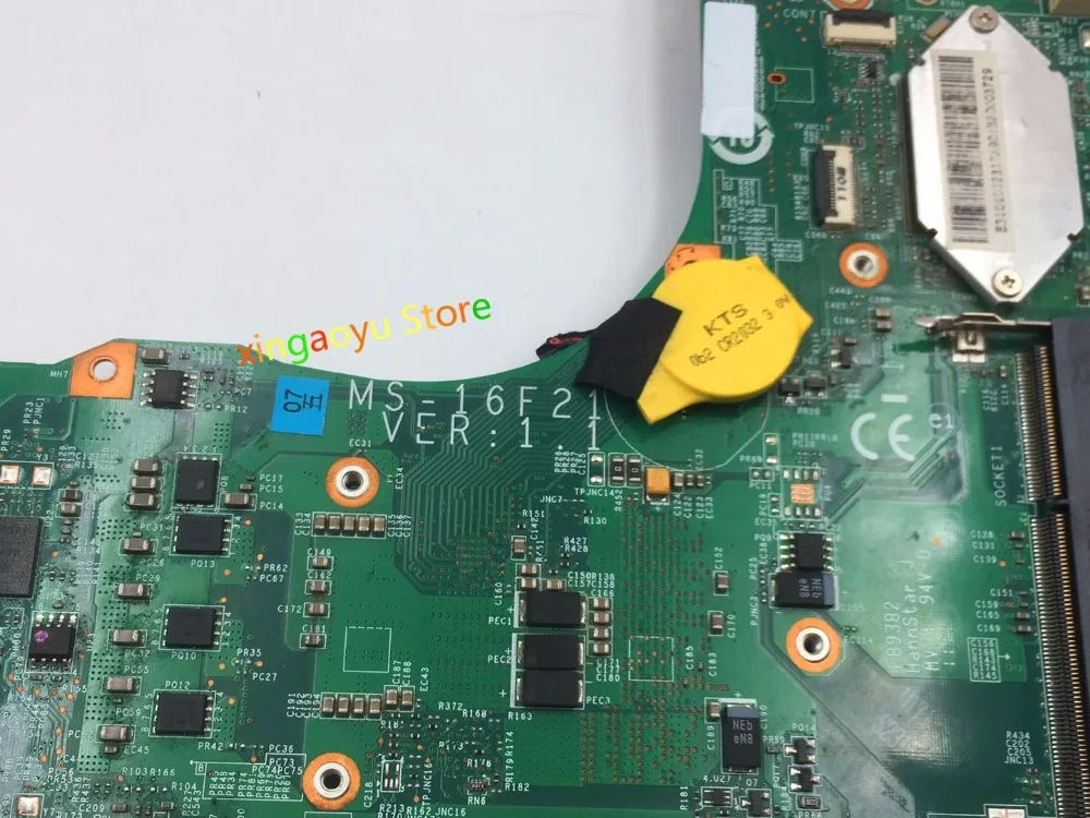 Материнская плата для ноутбука MSI GT683DXR версии 1:1 HM65 PGA989 DDR3 100% протестирована ОК |