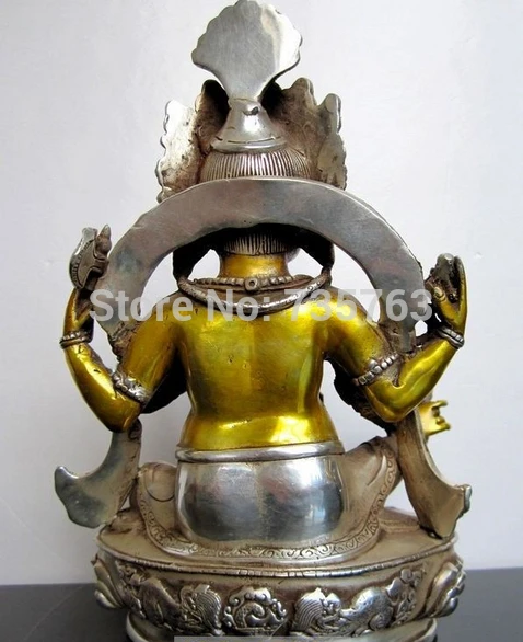 SCY xiuli 00817 тибетская Буддийская бронза GANESHA INDISCHER GOTT статуя Будды | Дом и сад