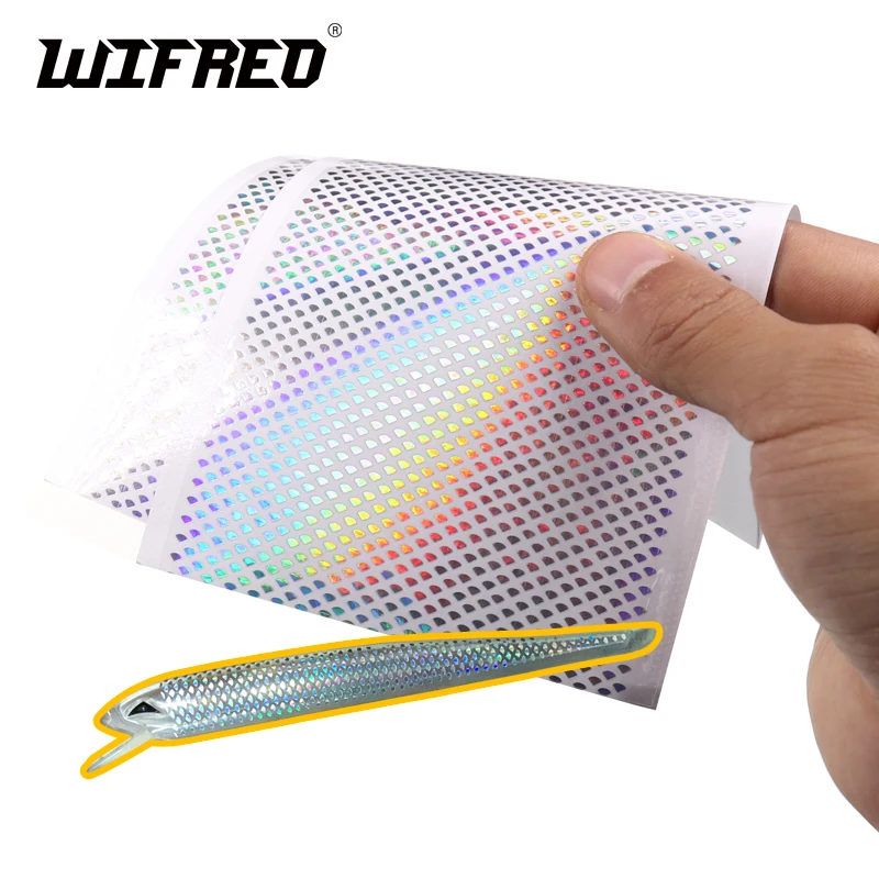 Wifreo 4 шт./упак. голографическая приманка для рыбалки Fly Sticker рыболовная передатчик