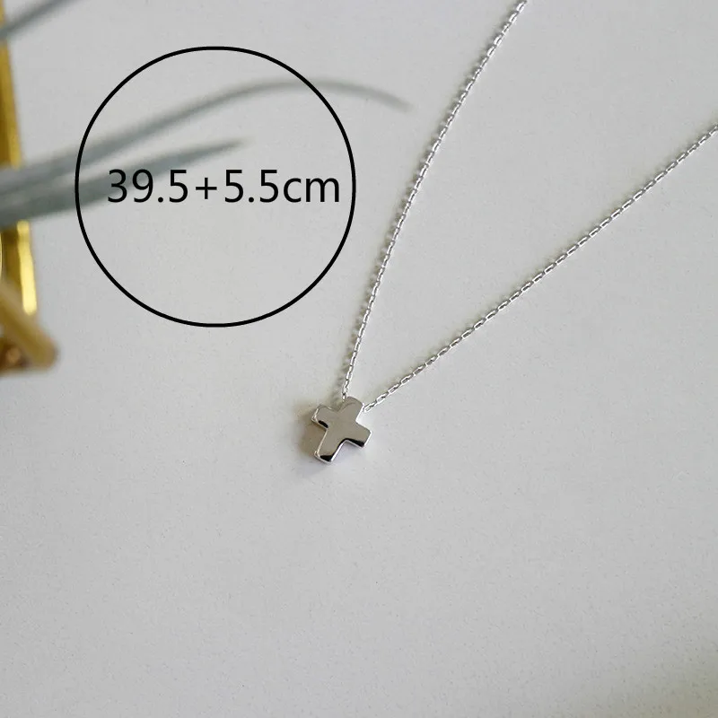 

Flyleaf 925 Sterling Silver Cross Necklaces & Pendants For Women Simple Student Girl Fashion Jewelry
