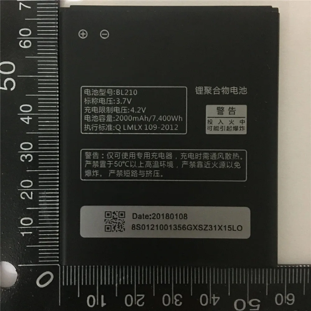 2000 мАч BL210 литий ионный аккумулятор для телефона Lenovo A536 A606 A656 A658T A750E A766 A770E A828T S650 S820