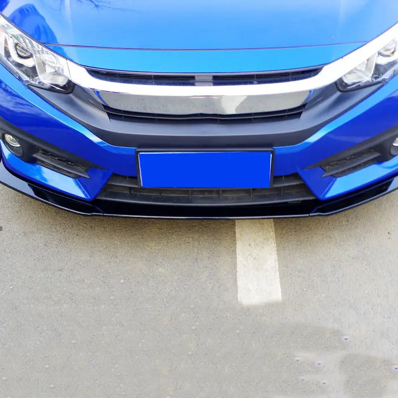 Abs передний бампер спойлер для тела наборы подходят Honda Civic 10th 2016-2018 | Автомобили и
