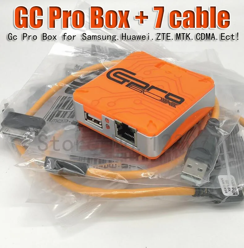 Новинка 2019 Verison GC Pro Box PRO BOX GcPro с 7 кабелями для Samsung ZTE Huawei MTK CDMA и т. Д. Бесплатная
