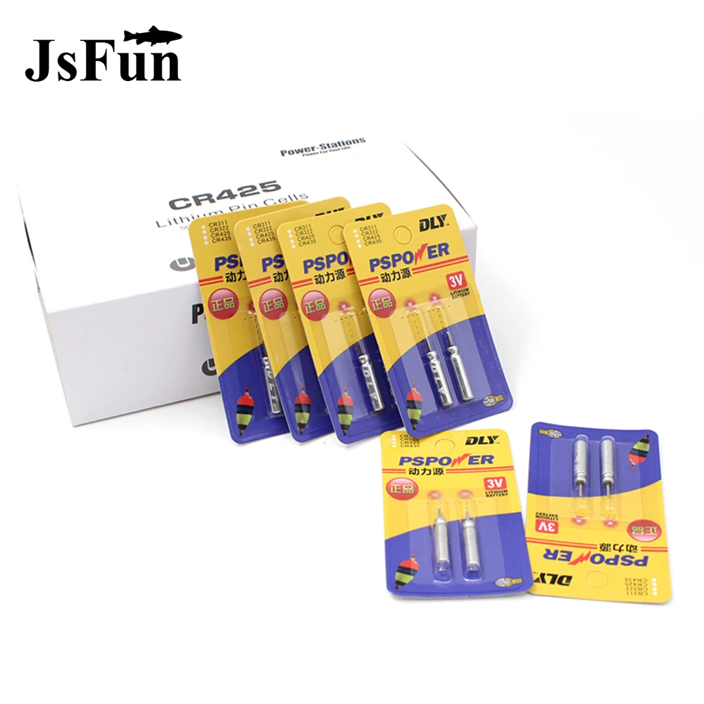 JSFUN 20/50/100 шт. CR425 электронный поплавок для рыбалки литиевые контактные элементы