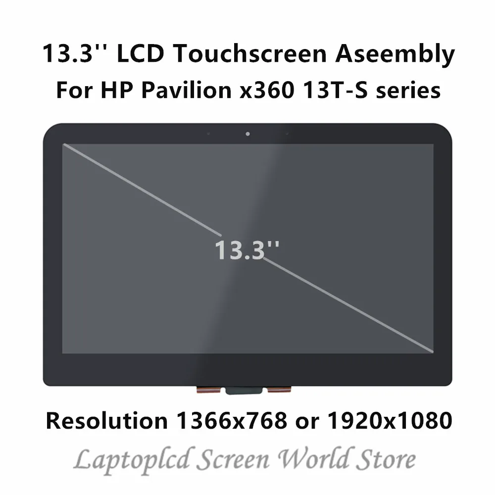 FTDLCD 13 3 ''ЖК сенсорный экран дигитайзер сборка LP133WF2 SPL1 LTN133HL04 301 для HP Pavilion X360 13T S