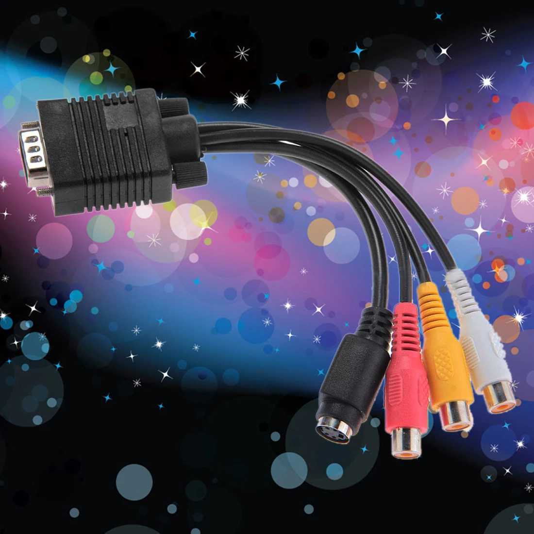 Centechia 2015 100% абсолютно новый и ПК ноутбук VGA к S Video 3 RCA композитный AV TV Out адаптер