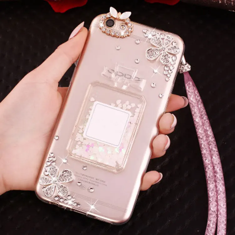 Diamond Perfume bottle Hourglass Quicksand Phone Cover Case For Huawei P20 P10 P9 Plus Lite Soft Back Cases Shell |