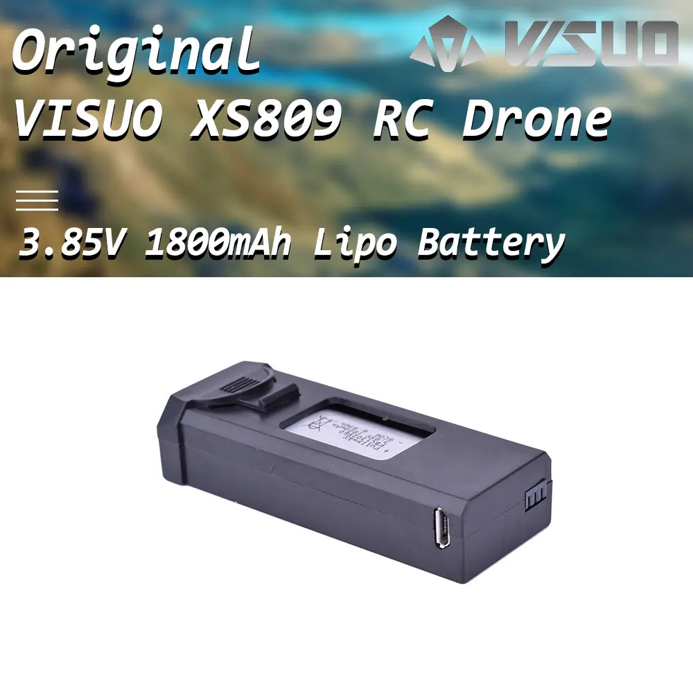 Квадрокоптер VISUO Shark XS809 XS809W XS809HW XS809s RC 3 85 В 1800 мАч аккумуляторная батарея Lipo|Детали