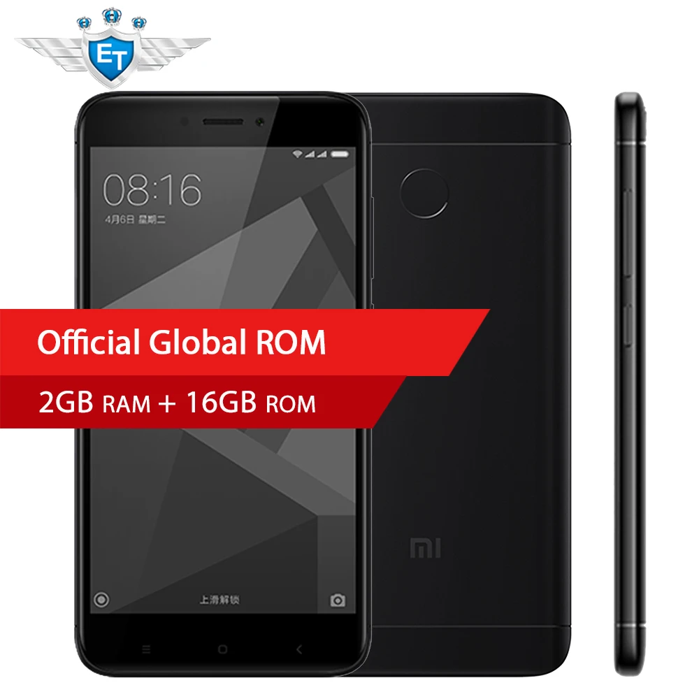 Оригинальный Xiaomi Redmi 4X смартфон 2 ГБ 16 Snapdragon 435 Octa Core 5 0 &quot720 P 4100 мАч 13MP MIUI 9