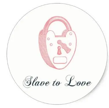

1,5-дюймовые наклейки на День святого Валентина Slave to Love