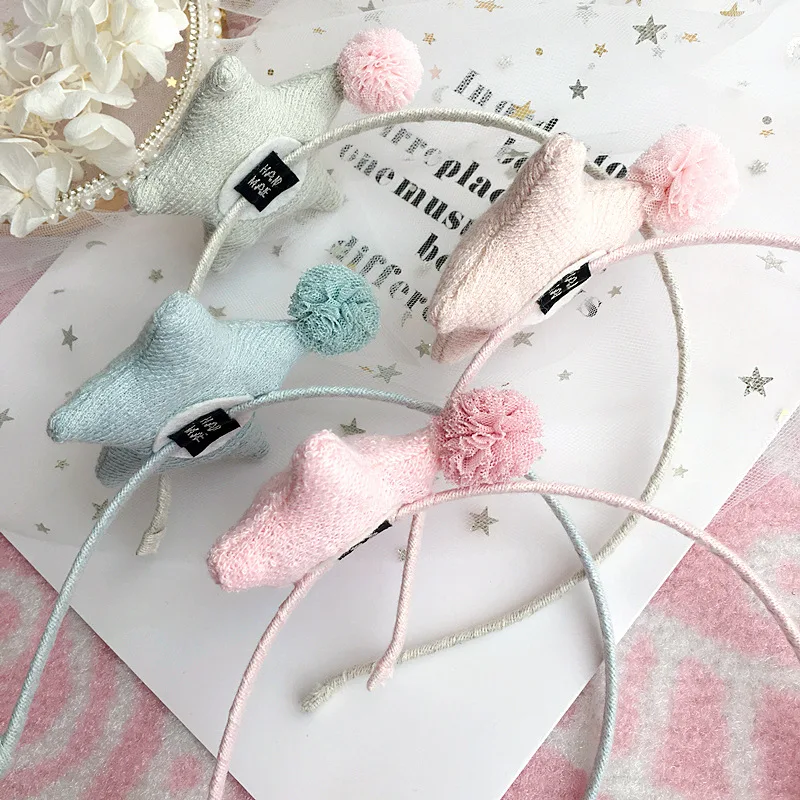 Лента для волос в стиле ретро с цветами ручной работы Корейском Детская повязка