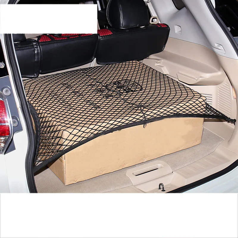 

lsrtw2017 nylon car trunk luggage storage net roof luggage net for jeep wrangler JK JL 2007-2019 car stying