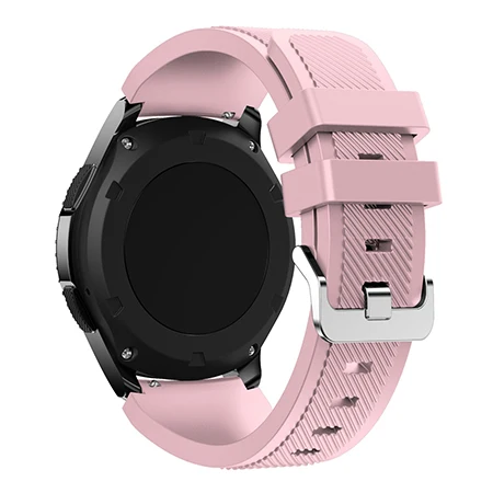 pink Спортивный силиконовый ремешок для samsung Galaxy Watch 46 мм браслет на запястье ремешок для Amazfit GTR 47 мм ремешок для Huami Amazfit Stratos 2 - Цвет: pink