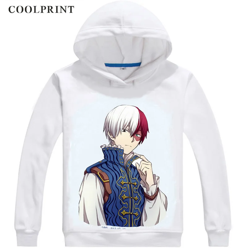 Толстовка Todoroki Shouto мужская с капюшоном худи боку моя геройская академия уличная