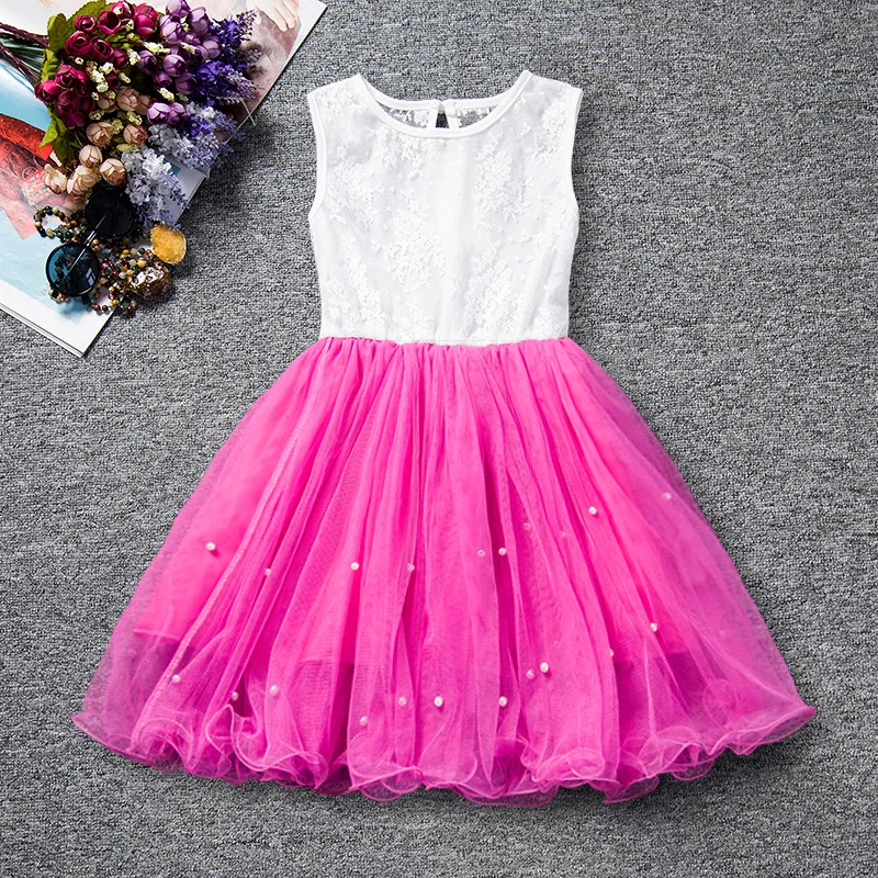 Summer Baby Party Dress For Girls Lace Flower Wedding Kids Tutu Dresses Children Princess 3-9 years Sundress | Детская одежда и