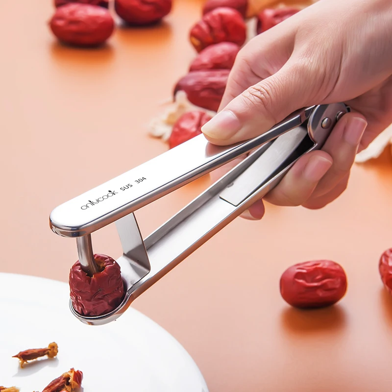 1 шт. SUS 304 нержавеющая сталь Jujube Nuclearizer Core Picker вишня Боярышник соковыжималка